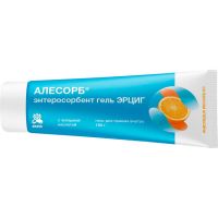 Алесорб Энтеросорбент Эрциг гель д/приема внутрь с апел вкусом 180г туба